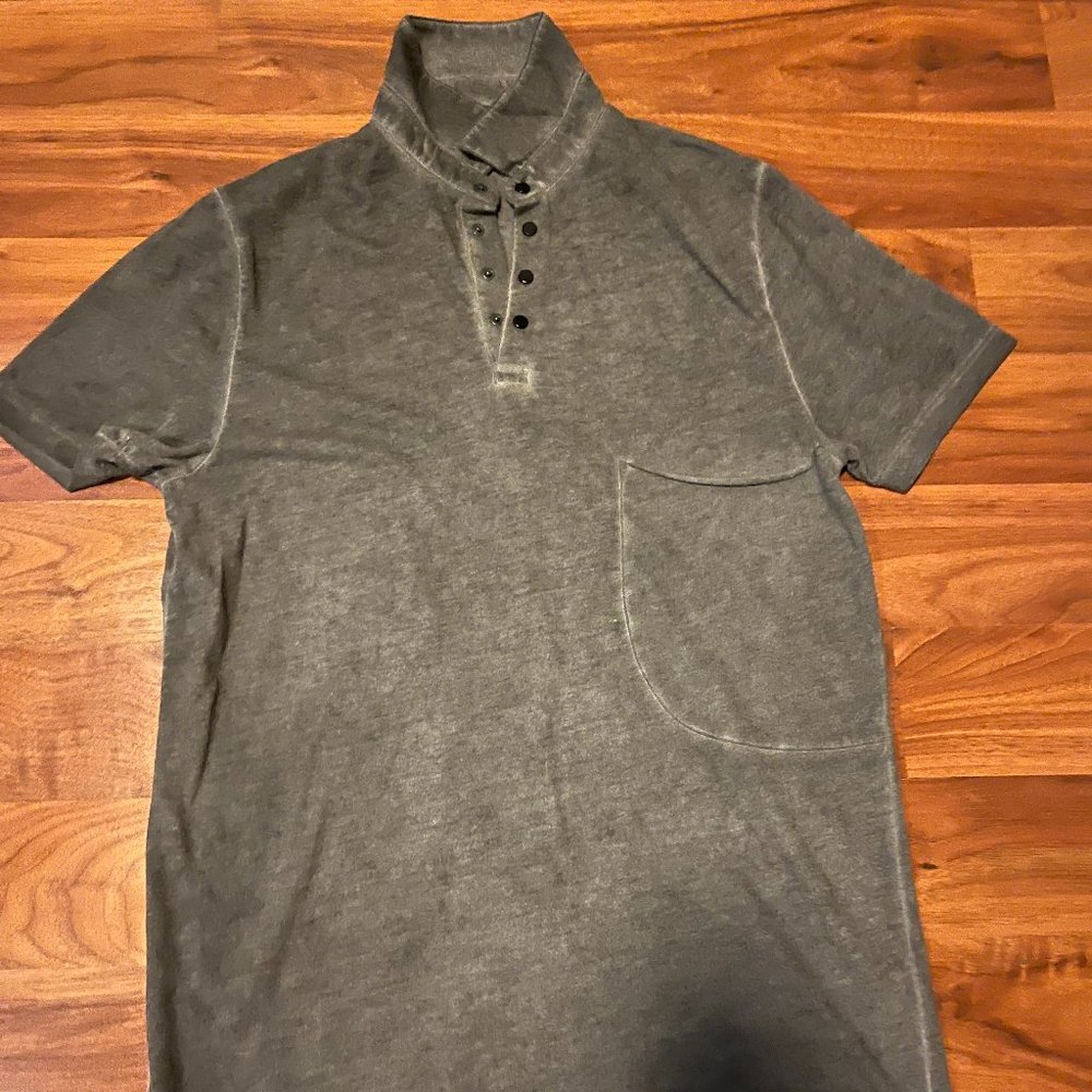 New Oversized Polo with Front Pocket Design in Rustic Color
